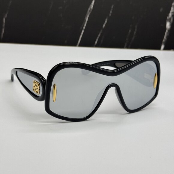 NEW LOEWE LW40131I 01C, SILVER BLACK UNISEX SUNGLASSES LOEWE main image 11